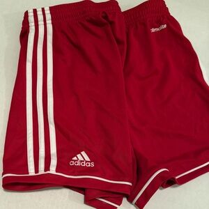 Adidas Red Climalite Athletic Shorts